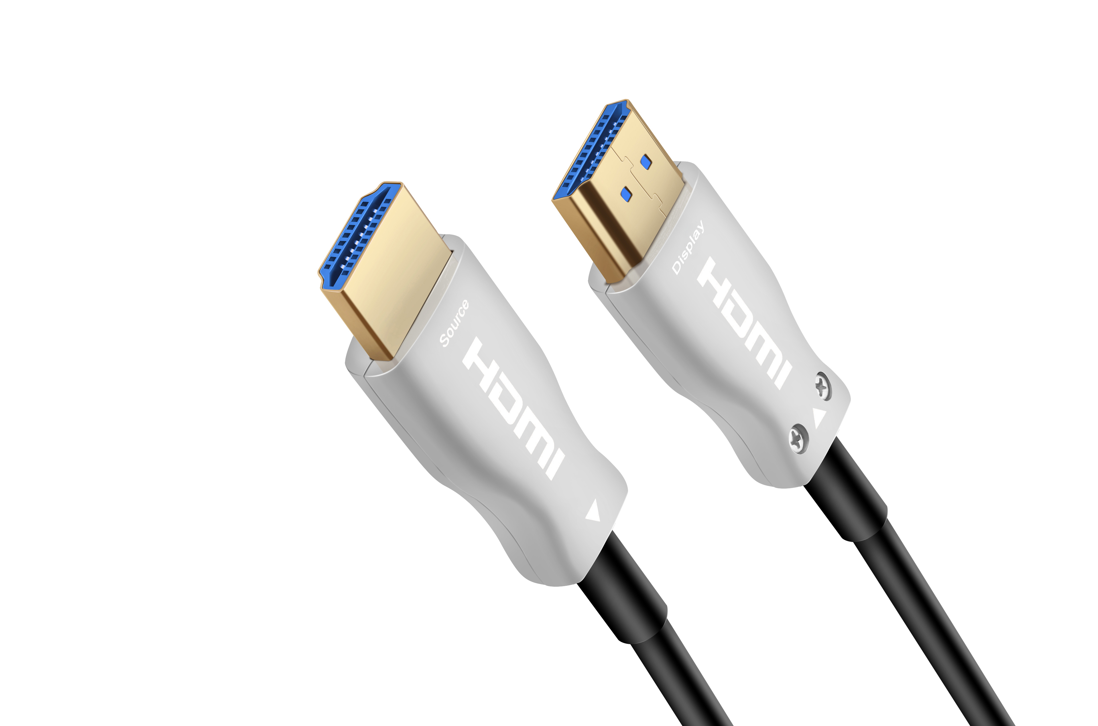 HDMI 高清光纖線 銀色 藍芯